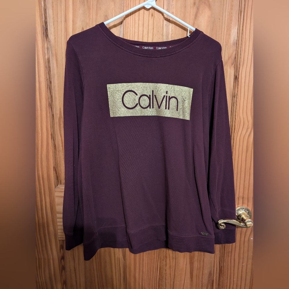 Calvin Klein Women's Purple Sweater